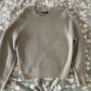 Uniqlo olive sweater- not cropped